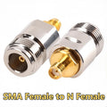 2Pcs Copper SMA Female Jack to UHF PL259 SO239 TNC N Male Female RF Coax Coaxial Straight Connector Converter