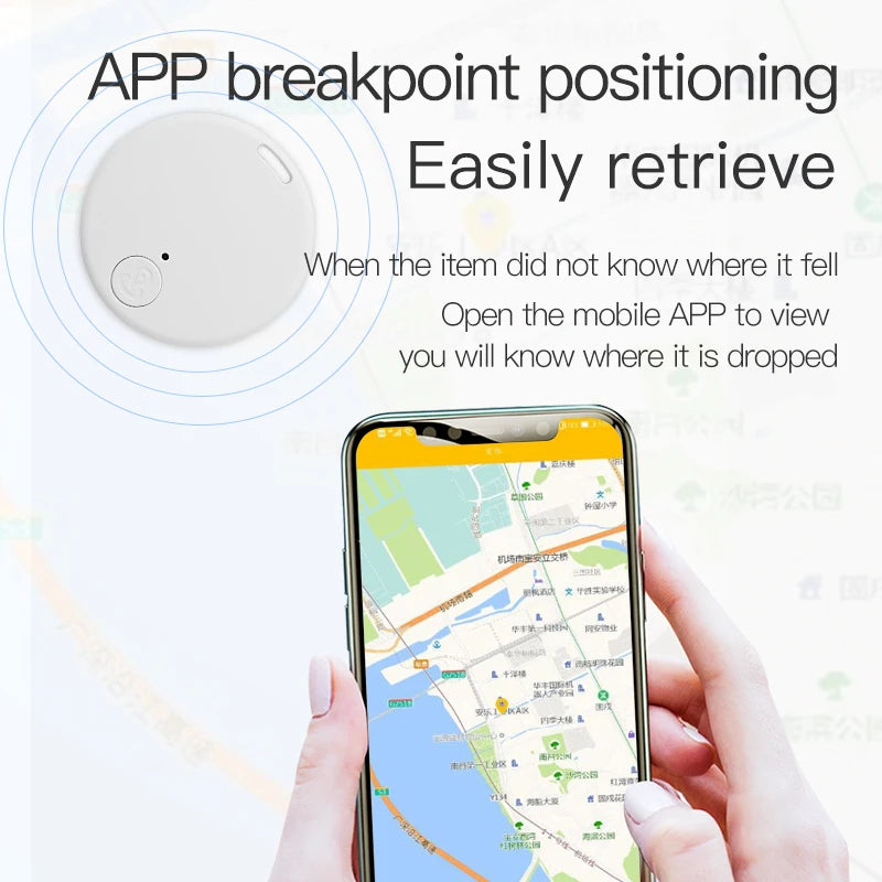 Mini Bluetooth Tracker Smart Anti-Lost Anti-Theft Reminder Portable Wireless Tracker Two-Way Alarm for Keys Wallet Pets Kids