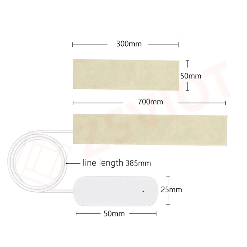 Tuya Zigbee2MQTT Multifunctional Pressure Sensor Flexible Thin Film Pressure Sensor detection strip Smart linkage Smart life APP