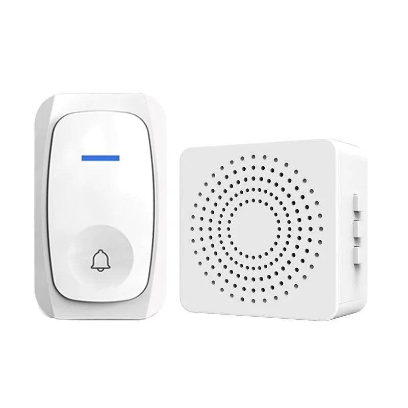 USB Wireless Doorbell Smart Welcome Door Bell Three-speed Volume 38 Songs Melodies Doorbell For Home Bed Call Emergent Call
