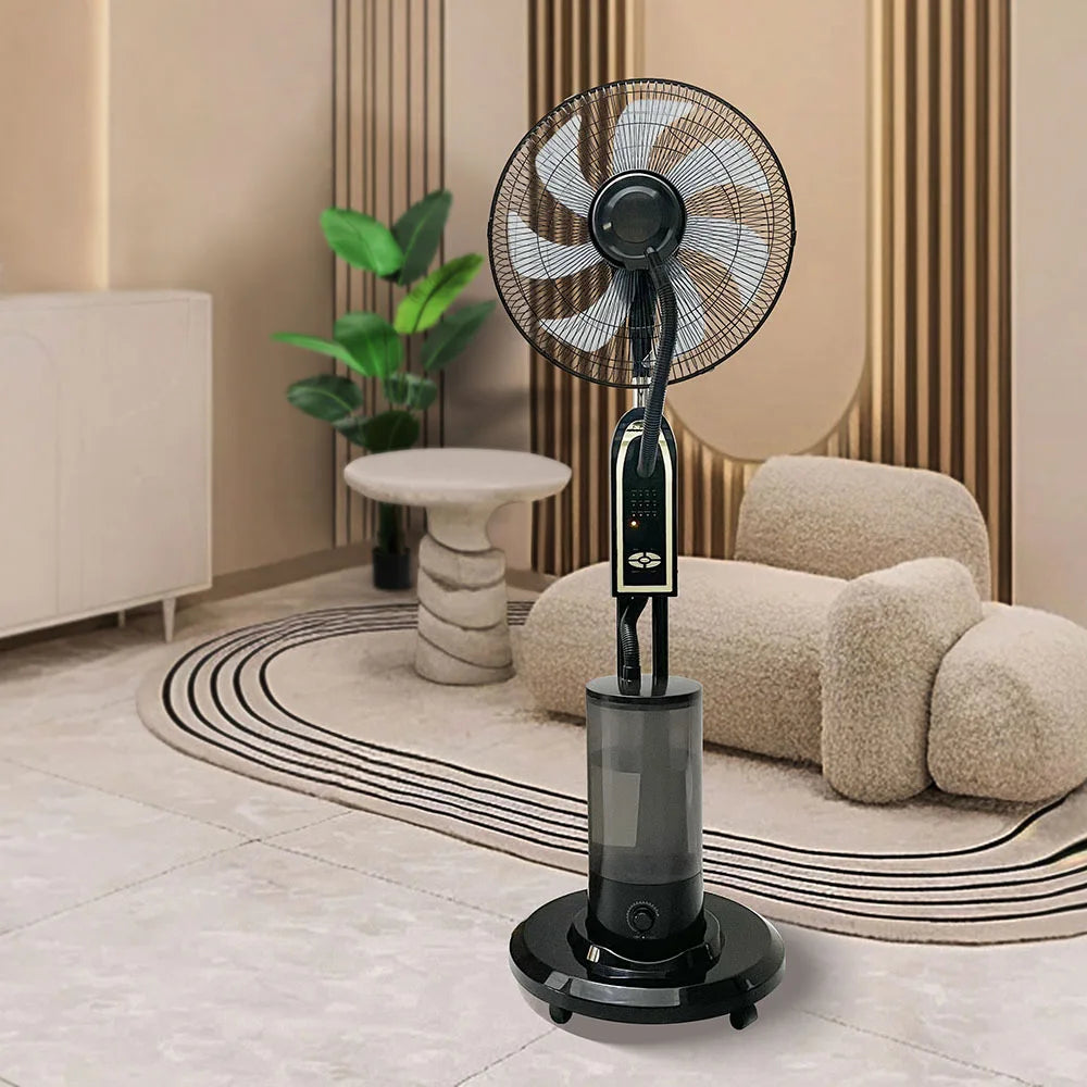 Cheap Price Smart Electrical Stand Mist Fan Remote Control Water Cooler Cooling Water Fan Adjustable Speed Misting Fan