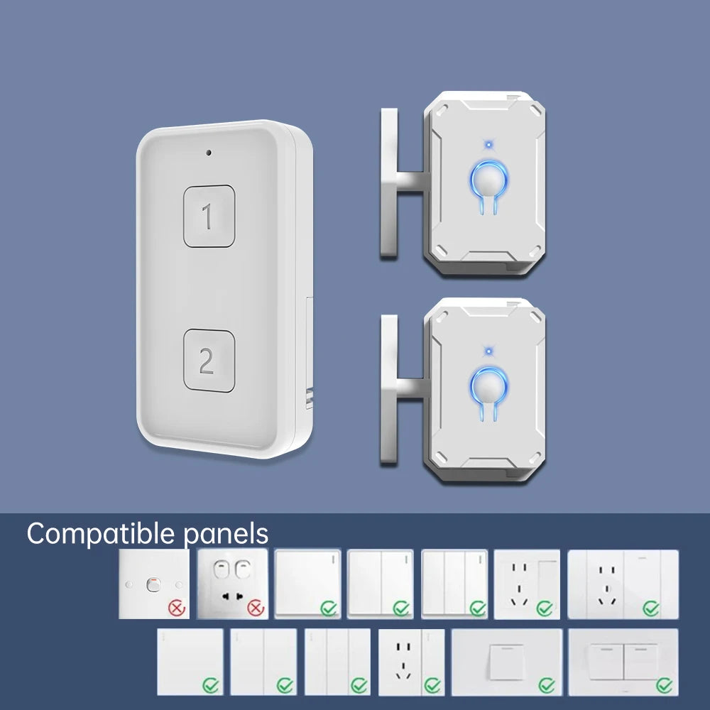 Light Switch Auxiliary Mechanical Arm Wireless Intelligent Switch Adhesive Type No Wiring Remote Control RF433MHz