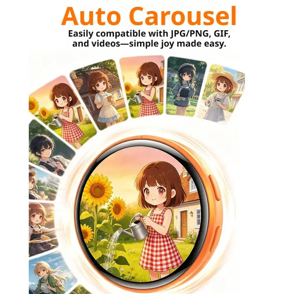 For Ebadge 1.50 Inch Electronic Bar Full Touch Electronic Badge Trendy Play Guzi Anime Badge Fashionable And Cool Standby Mode
