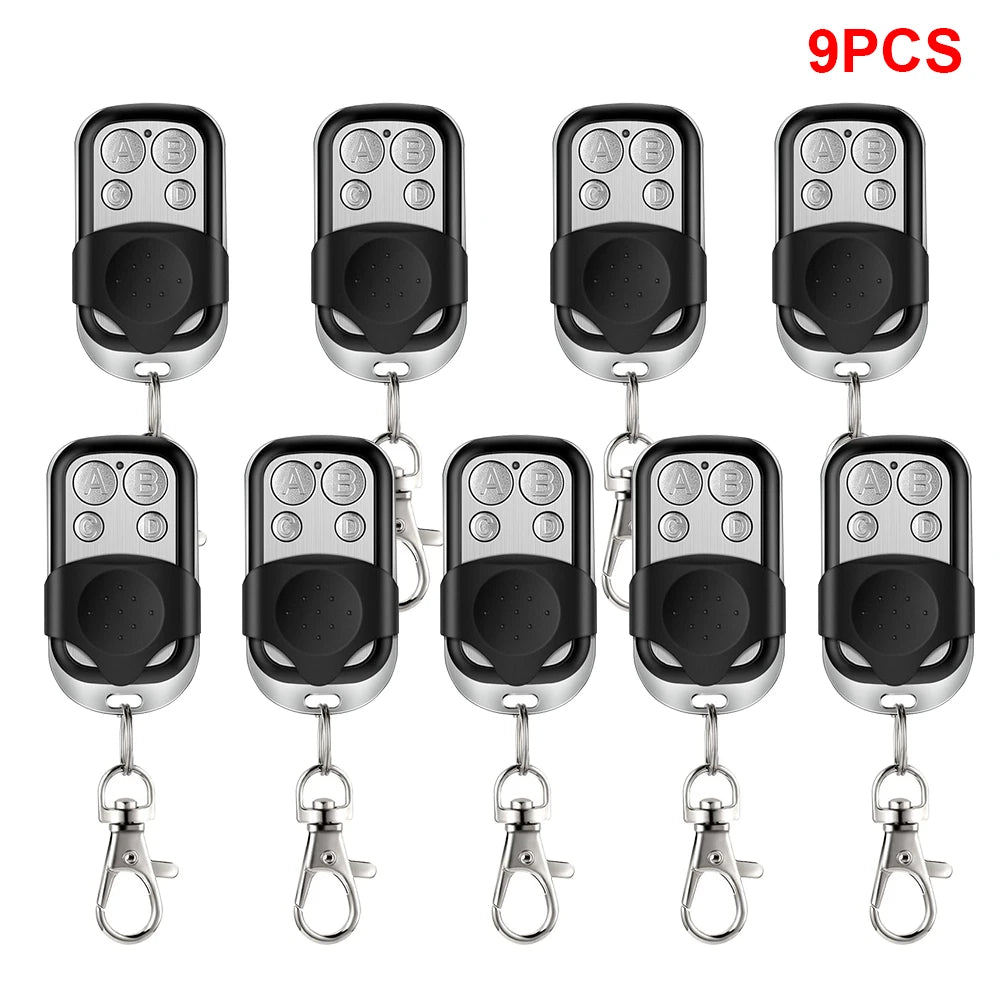 Universal 4 Buttons Garage Door Opener Remote Control 433MHZ Clone Fixed Learning Rolling Code Duplicator Garage
