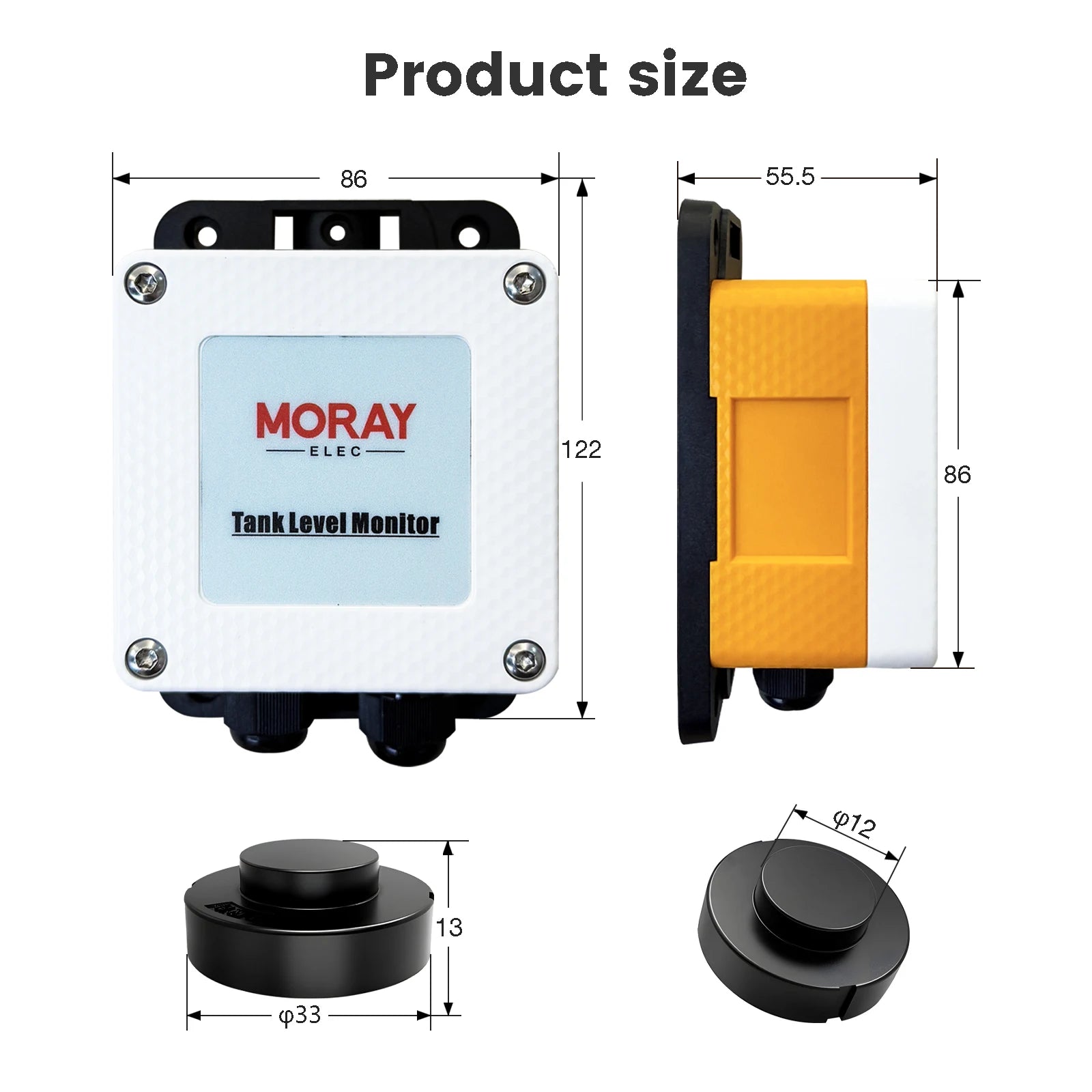 Moray ME204W New Arrival High Accuracy Customized Non-Contact Small LPG Tank Liquid Level Gauge Level Monitor