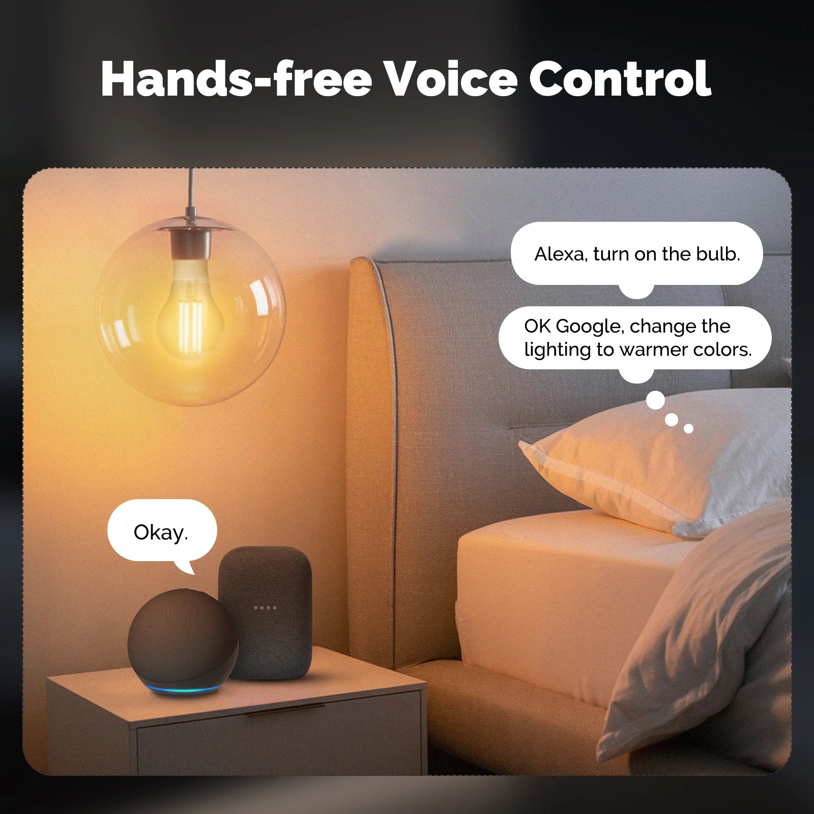 MOSE Tuya Matter WiFi Smart Filament Bulb E27 Energy Saving Light Dimmable APP Remote Control Alexa GoogleHome for Voice Control