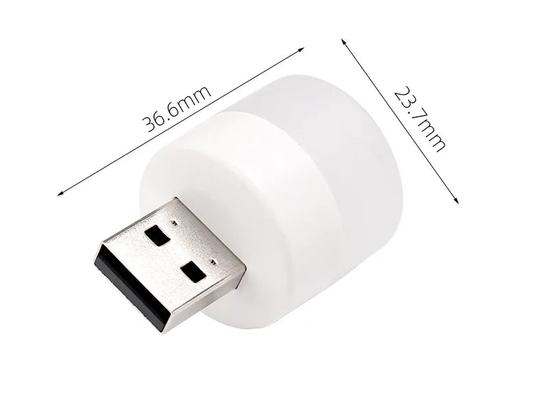1Pcs/3Pcs Mini USB Night Light Eye Protection Book Reading Light USB Plug Power Charging LED Night Lamp Colorful Light for Party
