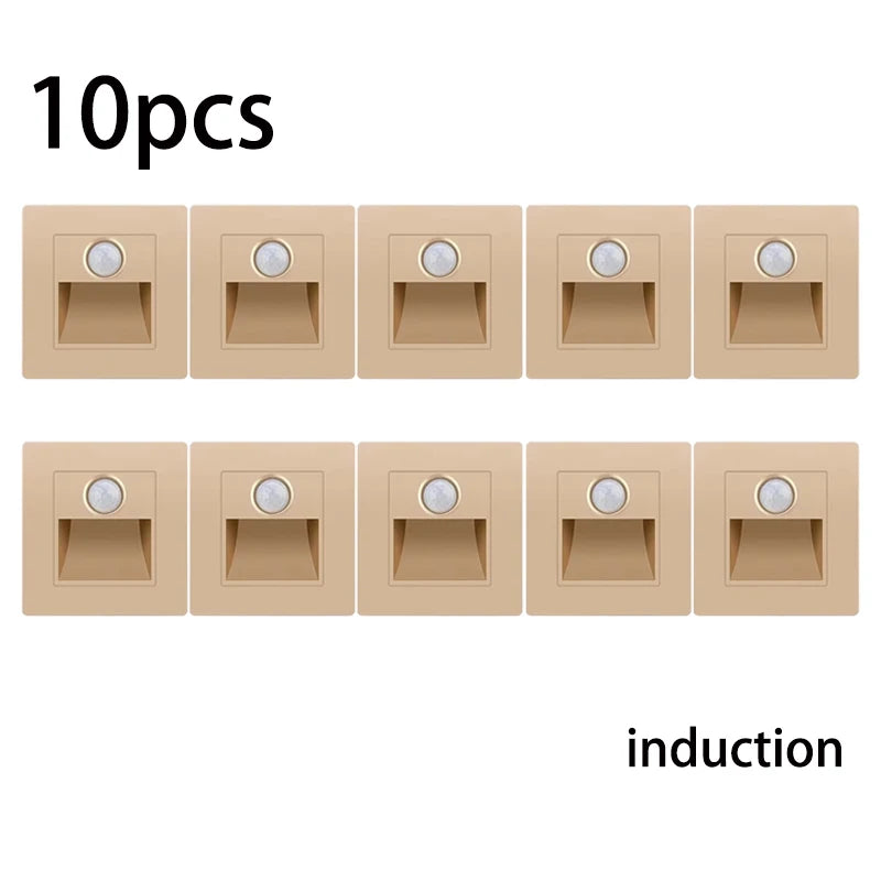 Motion Sensor Light AC110V-220V Infrared Human Body Induction Night Footlight LED PIR Sensor Stairway Corridor Foyer Lighting