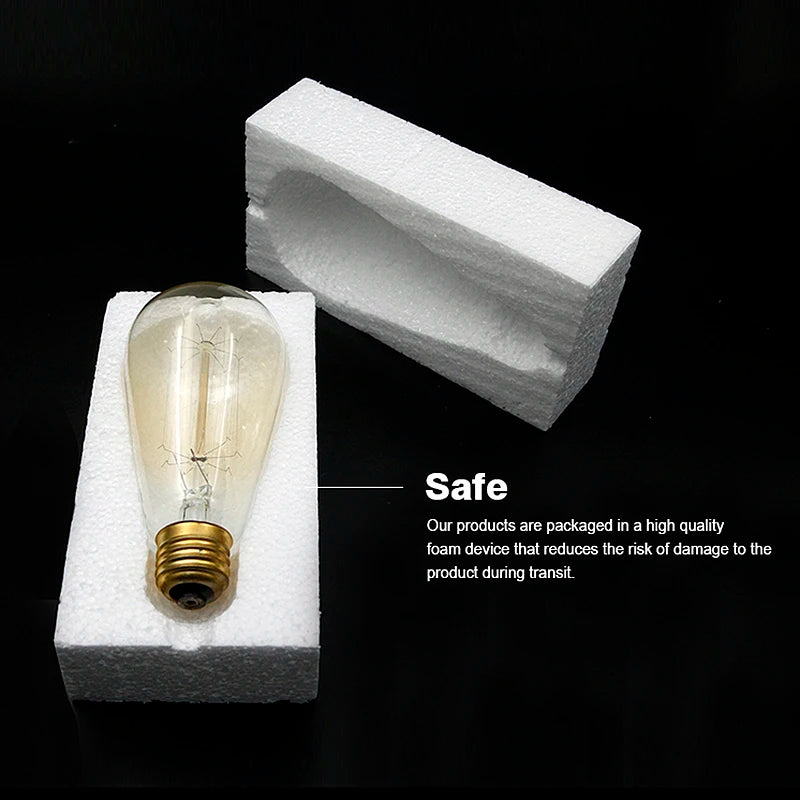 Retro Edison Bulb E27 220V 40W Light Bulb A60 ST64 T10 T45 G80 G95 Filament Vintage Ampoule Incandescent Spiral Lamp