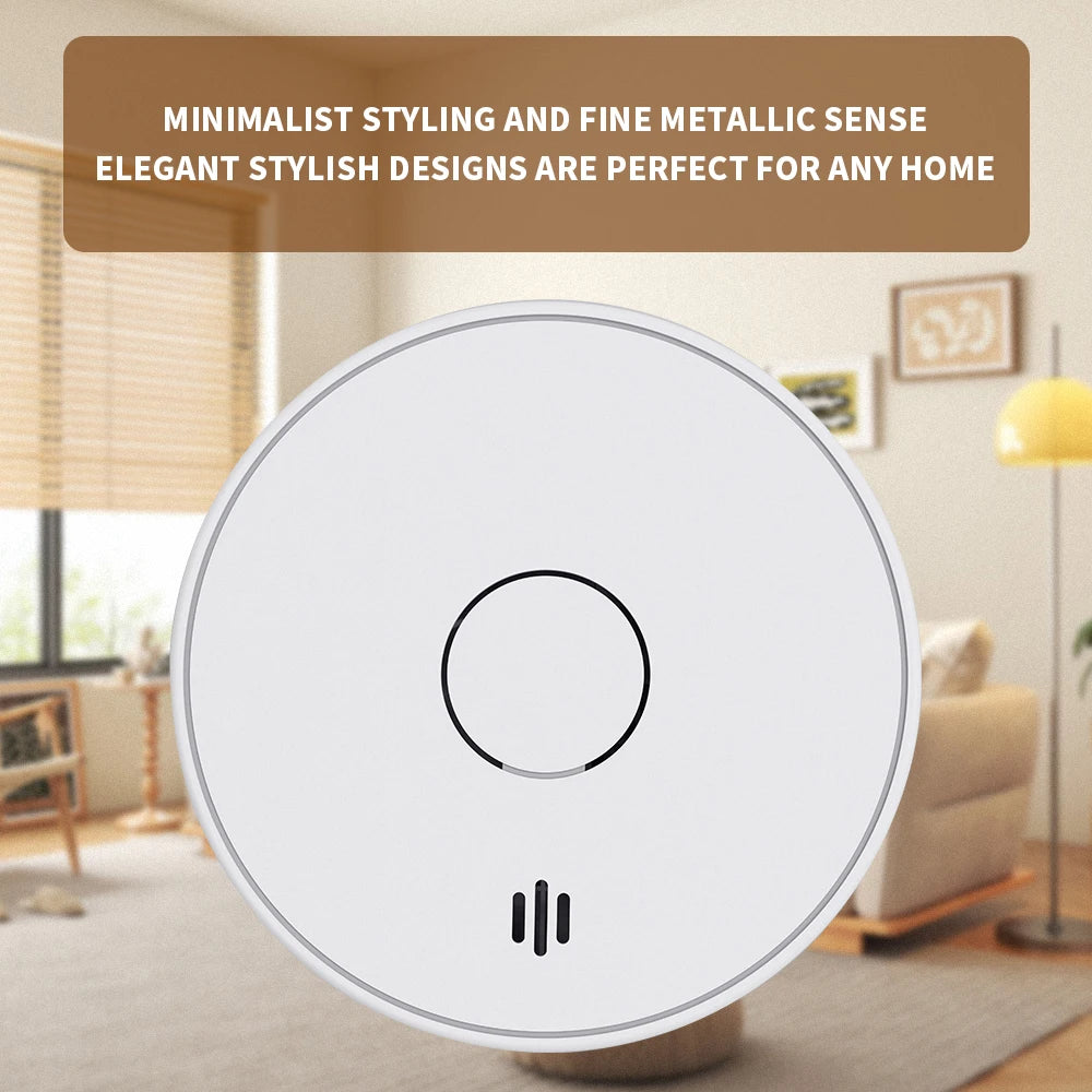 V-Come Standalone Smoke Alarms for Home, 10-Year Battery Photoelectric Smoke Detector,  EN14604 AS3786 , VS02