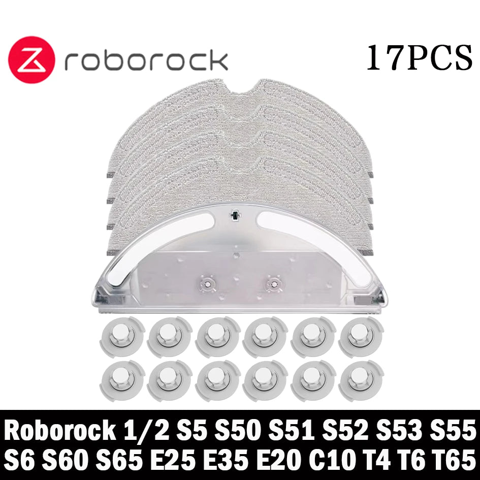 For Xiaom Roborock S5 S50 S51 S55 S6 S60 S6 Pure Vacuum Cleaner Accessories HEPA Filter Mop Cloth Side Main Brush Spare Parts