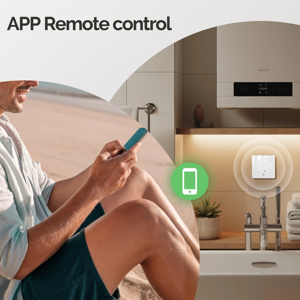 MOES Tuya WiFi/ZigBee Smart Thermostat Battery-Powered Thermoregulator Gas Boiler Temperature Controller by Alexa Google Home
