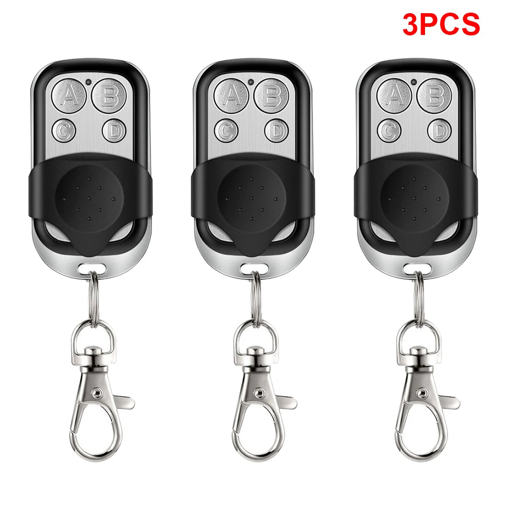 Universal 4 Buttons Garage Door Opener Remote Control 433MHZ Clone Fixed Learning Rolling Code Duplicator Garage