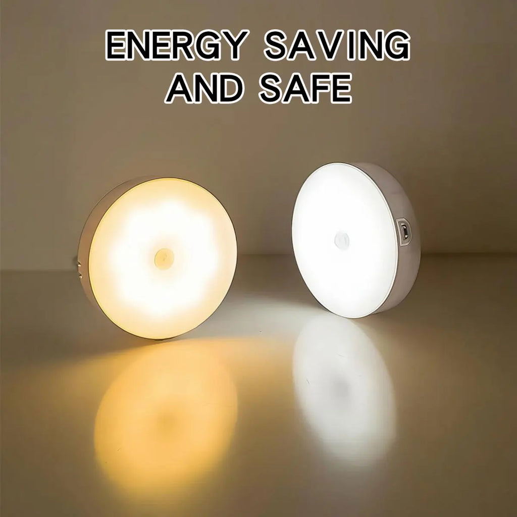 LED Night Light Smart Human Body Sensor with Digital Sensor Head Magnetic Suction Wireless-Use Eye Protect Night Lamp