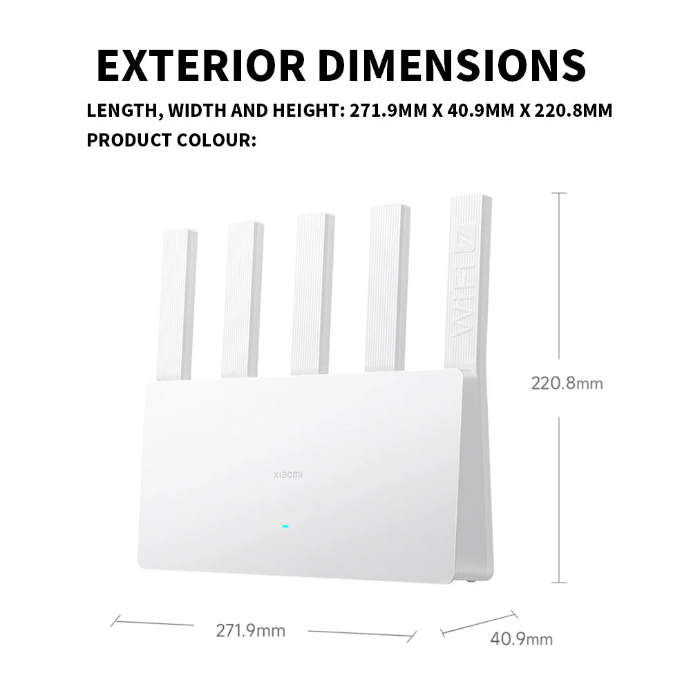Xiaomi BE5000 Router Wi-Fi 7 Dual-Frequency Mesh Network 2.4/5GHz with 2.5G High-Speed Port IPTV OFDMA Signal Amplifier for Home