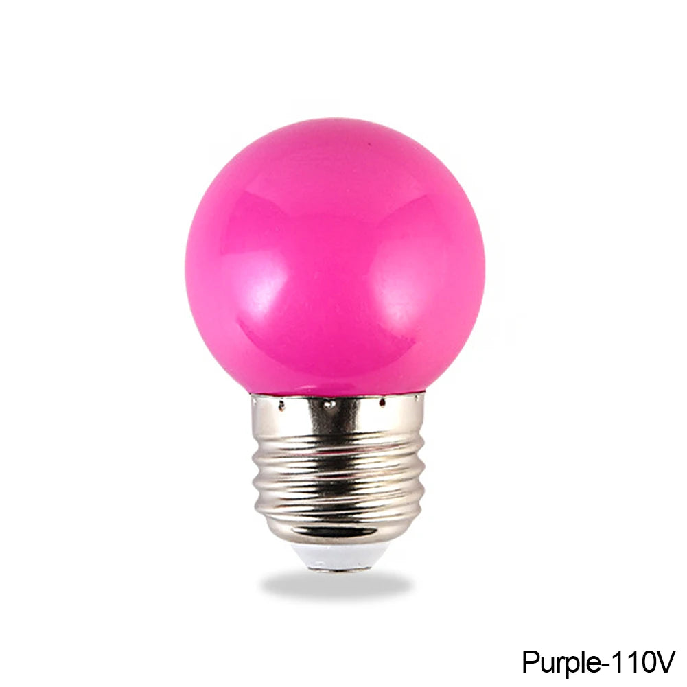 E27 LED Bulb Colorful Energy Saving Bulb 3W 110V 220V Holiday Christmas Decoration Bulb Stage Show Bulb Home Decoration Lighting