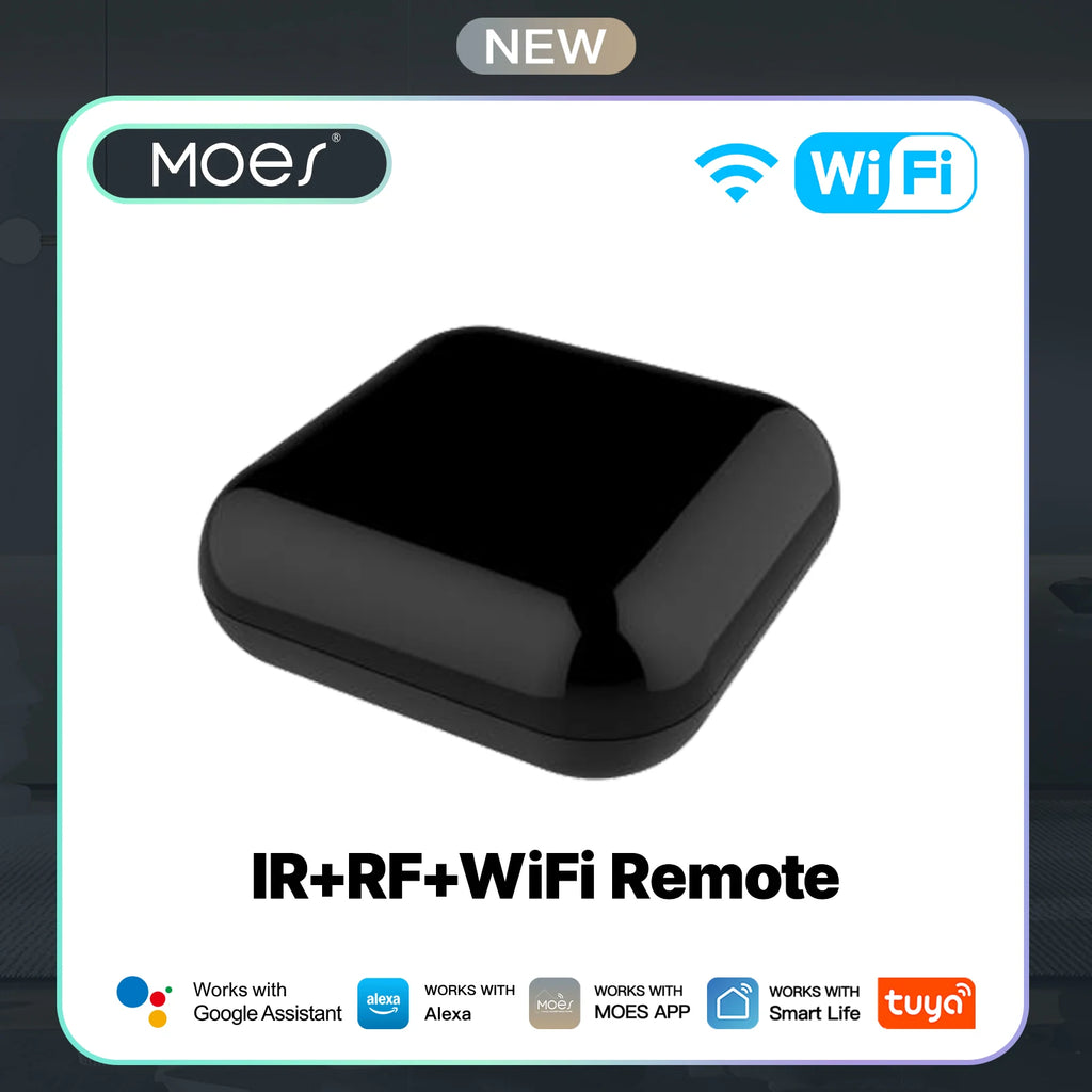 MOES Tuya WiFi IR RF Remote for Air Conditioning TV Universal Infrared Remote Control Works with Alexa, Google Home