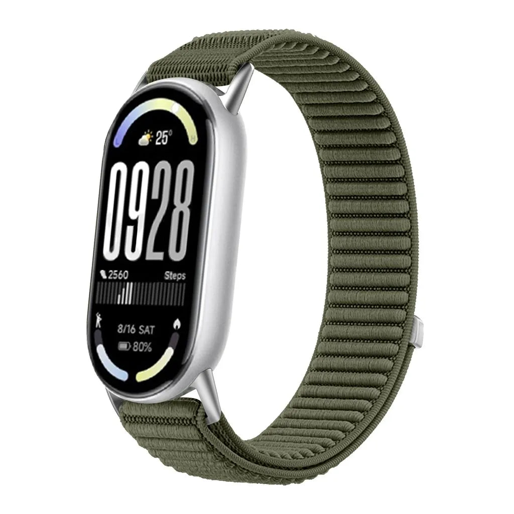 Braided Strap for Mi Band 10 9 8 Woven Bracelet Nylon Wristband Accessories for Xiaomi Smart Band 10 9 8 eramic Edition