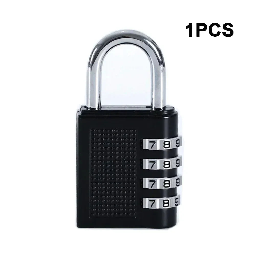 1/2PCS 4 Digit Combination Padlock Zinc Alloy Suitcase Luggage Lock for Travel Bags Backpacks Storage Metal Code Lock