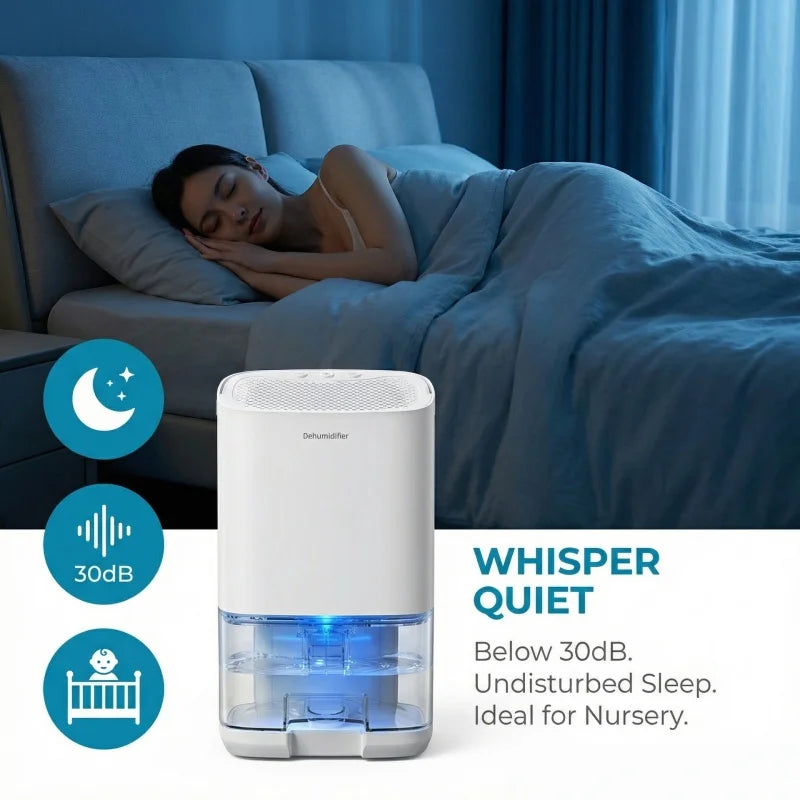 Smart Air Purifier Dehumidifier Home Mini Mute Dehumidification Dryer For Home Room Office Kitchen Deodorizer Dryer EU/US Plug