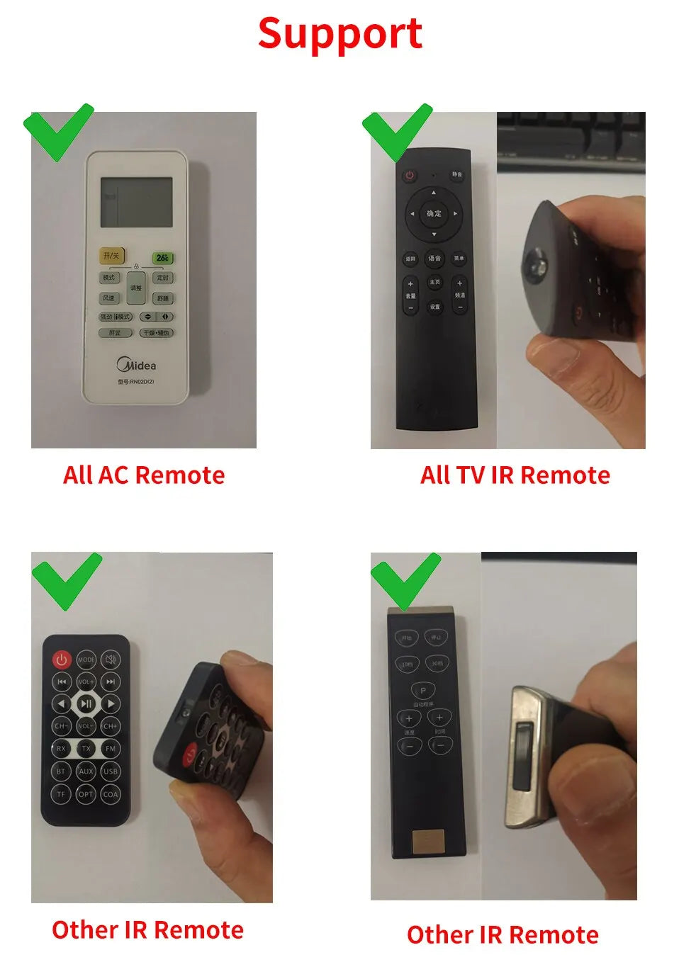 Tuya WiFi RF IR Remote Control 433MHz/315MHz For Smart Home Via SmartLife for Air Conditioner ALL TV Support Alexa,Google Home