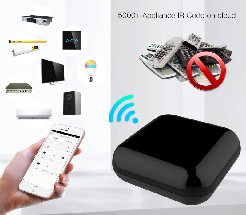 MOES Tuya WiFi IR RF Remote for Air Conditioning TV Universal Infrared Remote Control Works with Alexa, Google Home