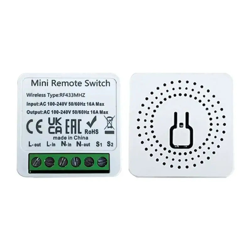 433Mhz RF 86 Wall Panel Switch Wireless Smart Switch Light  with Remote Control Mini Relay Receiver Home Led Light Lamp Fan