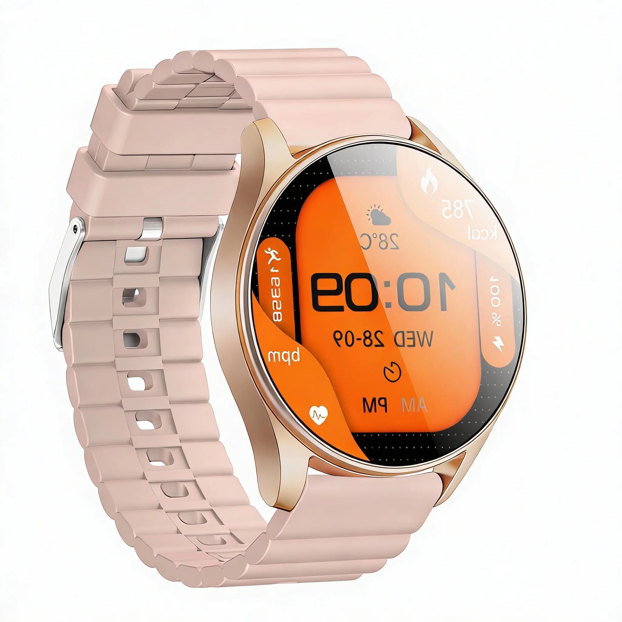 Men's and women's smartwatches, wireless dialing, fitness trackers, compatible with IOS and Android wearable smart wristbands
