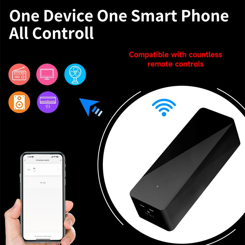Tuya Zigbee IR Remote Control Smart Wireless Universal for TV DVD Air Conditioner Work with Google Assistant Alexa Smart Life