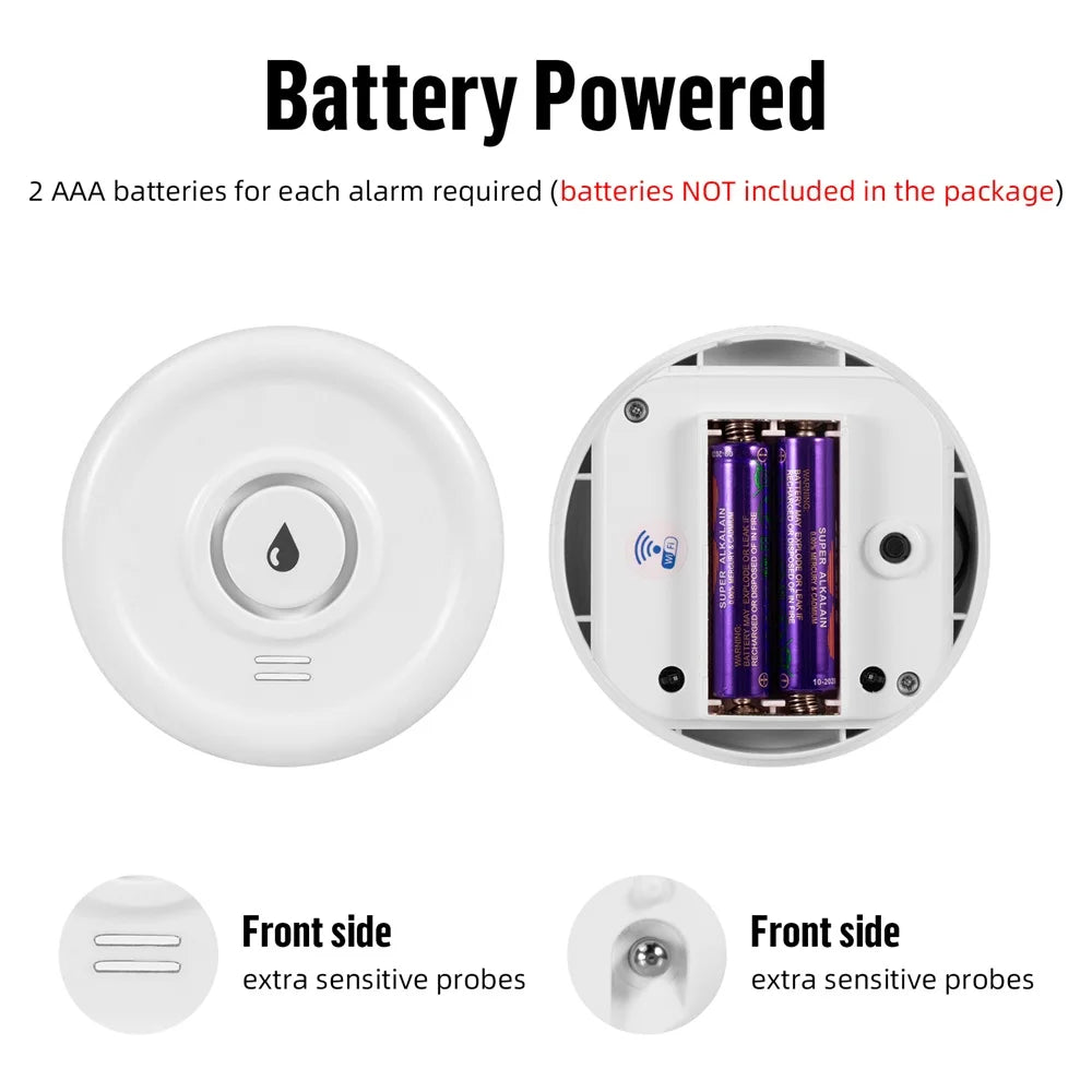 Fuers Water Leakage Detector Smart Home Alarm Tuya Smart Water level Sensor Home Alarm System Water Leak Security Alarm System