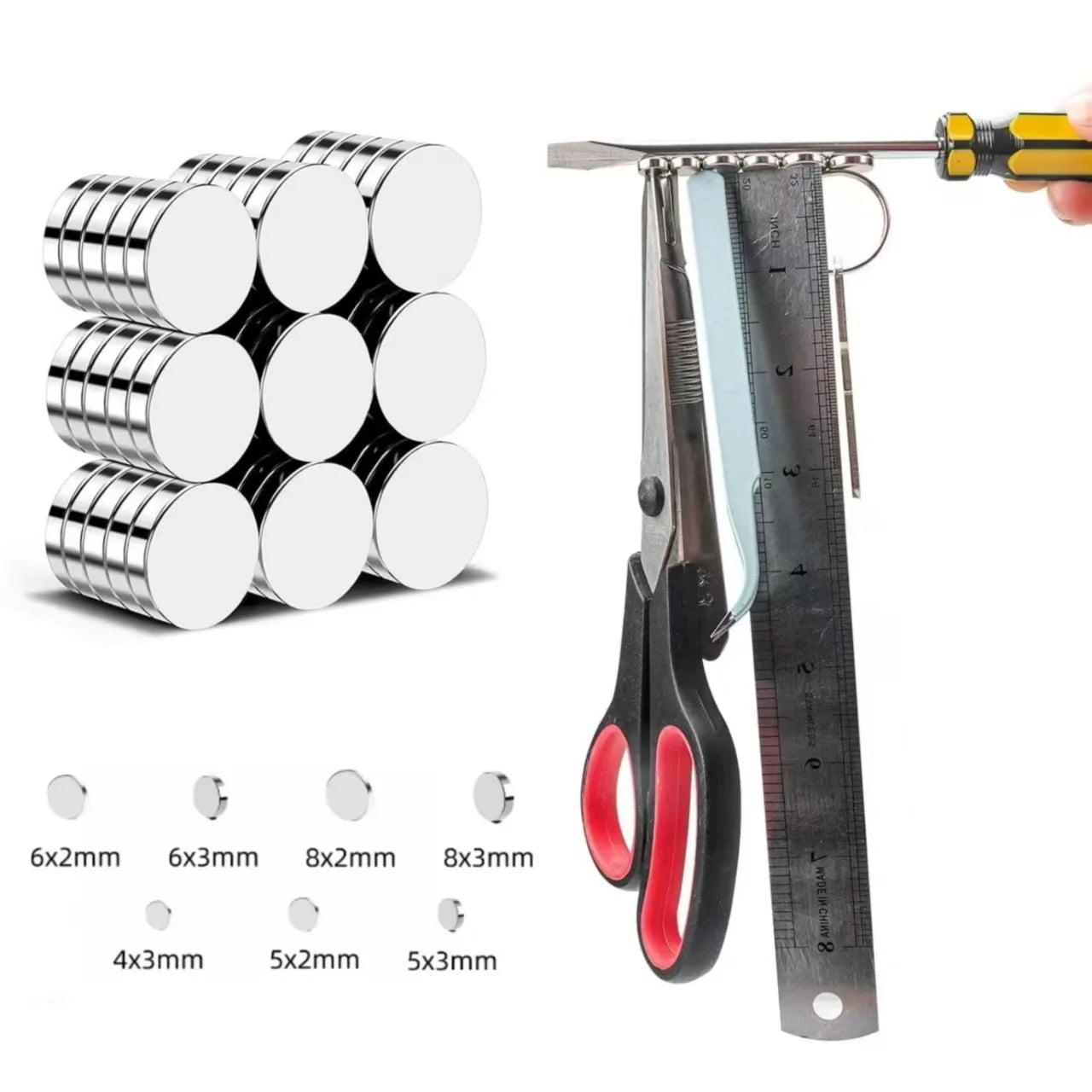Round Home Decoration Accessories Magnets For Fridge, DIY, Building, Scientific, Craft, Education, 4x2 5x2 5x3 8x2