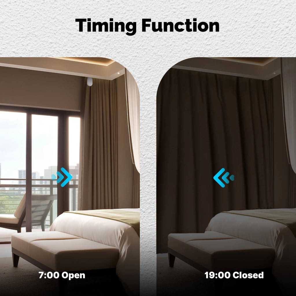 MOES Tuya ZigBee Smart Electric Curtain Robot Timing Auto Opener Closer Light Sensor App Remote Control Support Alexa GoogleHome