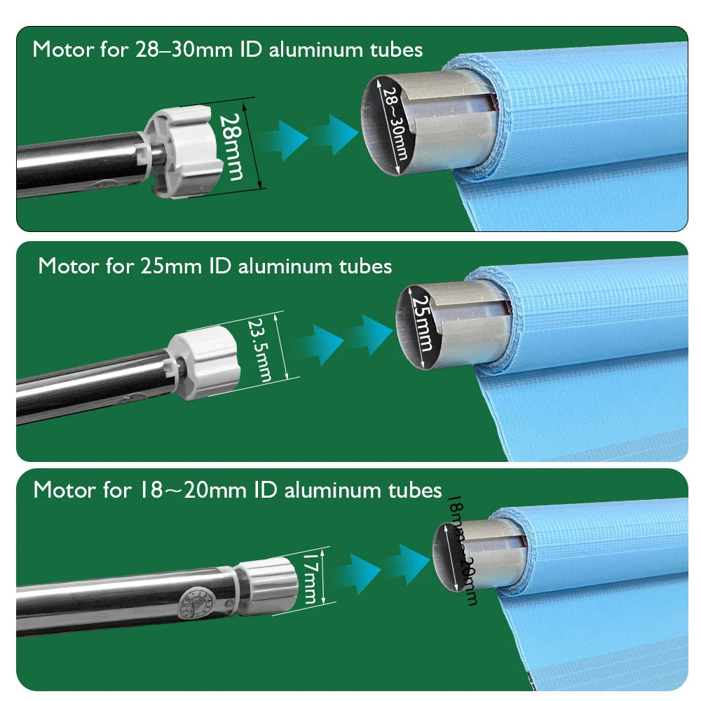 DC5V Wired Tuya Wifi Shutter Motor Blind Electric Smart Curtains For Roller Curtain Suitable For 20 25 28mm Blind Tube Alexa