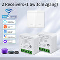 Tuya Smart WiFi Switch For LED Lighting 1/2/3 Gang RF433MHz Wireless Panel Switch Smart Life APP Alexa Google Home Voice Control