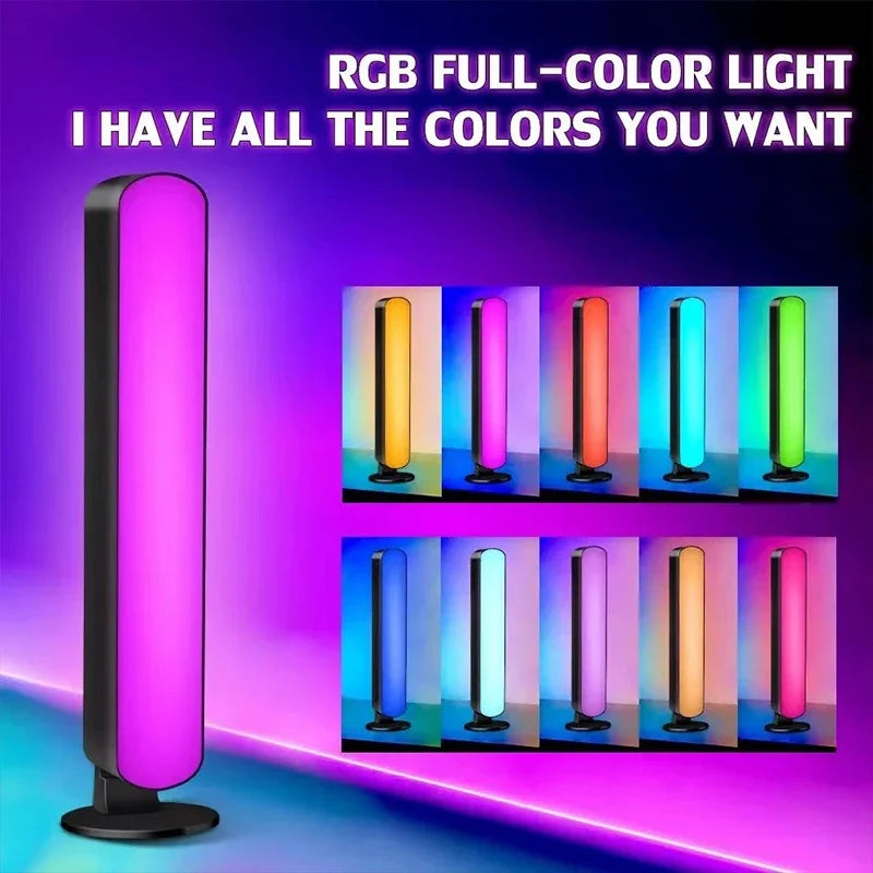 Music Sync LED Night Light Bars RGB Atmosphere Lamp With Remote Control For Gaming TV Bedroom Decoration Desktop Lamps