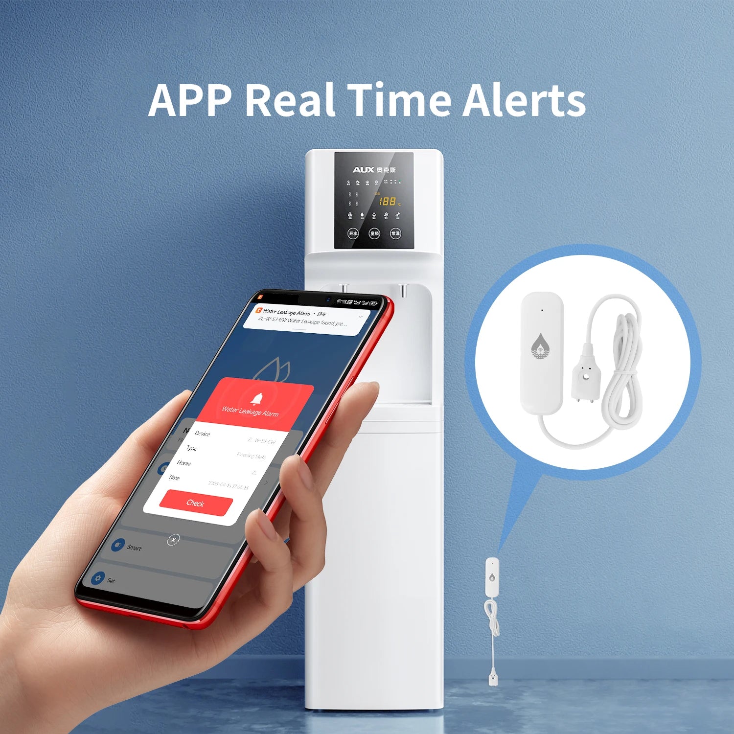 WIFI/Zigbee Water Level Leak Detector Alarm Sensor Smart Home Security System Protection Tuya APP Remote Control