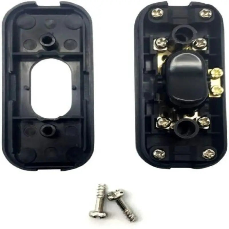 1PCS DIY ON/OFF Inline Switch 250V 6A Black/White Home Button Table Lamp Desk Light Cordless Cable Switch Electrical Accessories