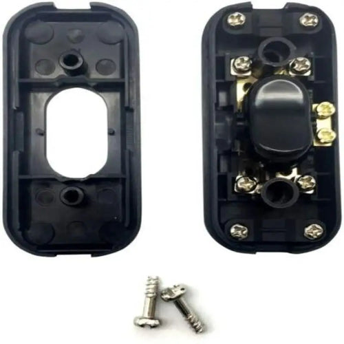 1PCS DIY ON/OFF Inline Switch 250V 6A Black/White Home Button Table Lamp Desk Light Cordless Cable Switch Electrical Accessories