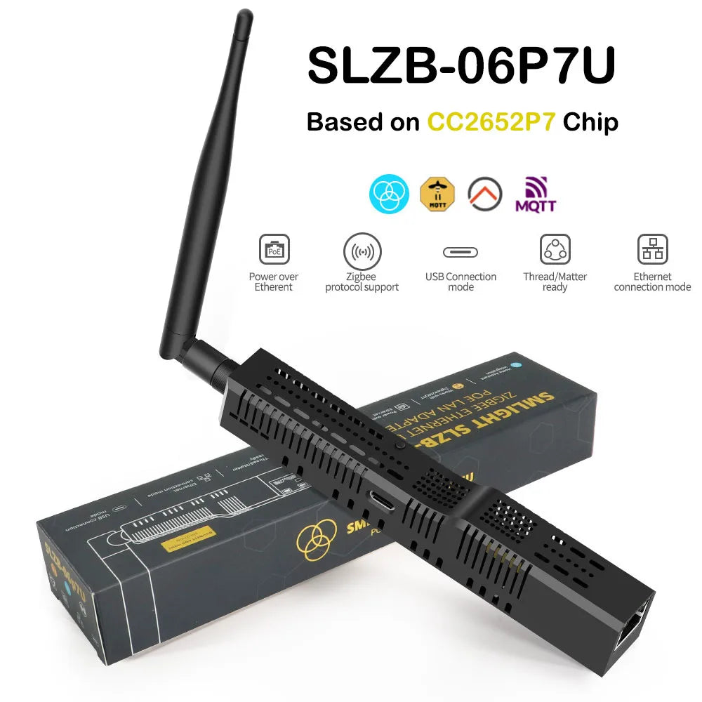 SMLIGHT SLZB-06U SLZB-06MU Zigbee3.0 to Ethernet USB 2.4G WiFi Coordinator With PoE Work With ZHA Home Assistant Zigbee2MQTT