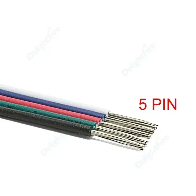 2 3 5 6 4Pin Electric Cable 22 20 18AWG PVC Tinned Copper Wire Electrical Wire For LED Strip Speaker Fan Lights Solar Panel DIY