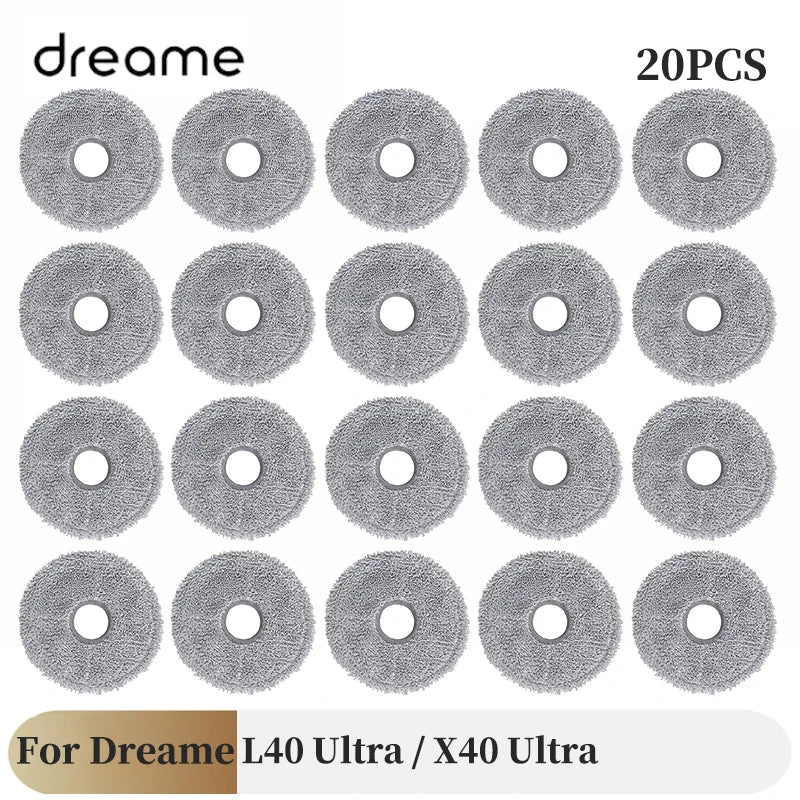 For Dreame L40 Ultra / X40 Ultra Vacuum Cleaner Accessories Main Side Brush HEPA Filter Mop Cloths Dust Bag Spare Parts