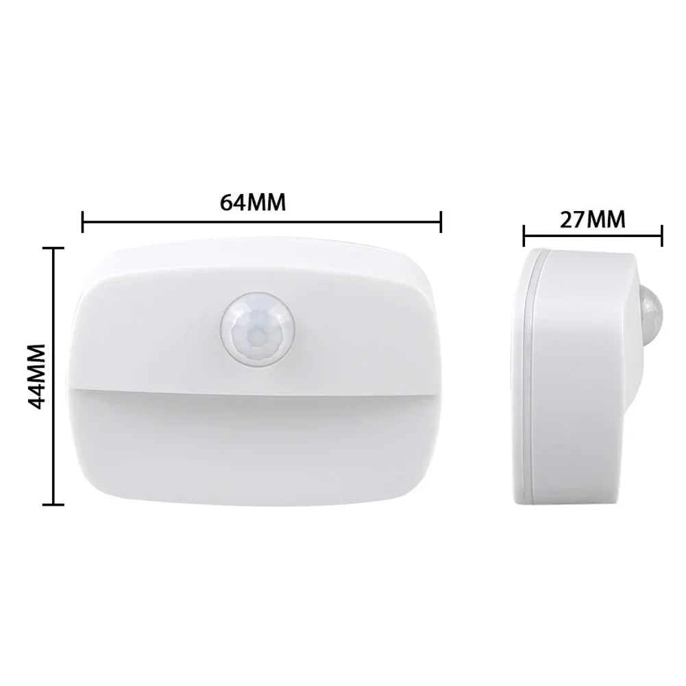 Auto ON/OFF LED Smart Night Lamp Under Cabinet Light PIR Motion Sensor Kitchen Bedroom Light for Night Cupboard Closet Stairs