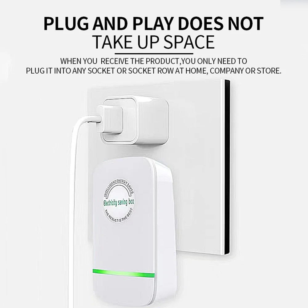 Pro Power Save Electricity Energy Saver 90V-250V Home Office Electricity Saving Box EU Plug Stable Voltage Power Saver