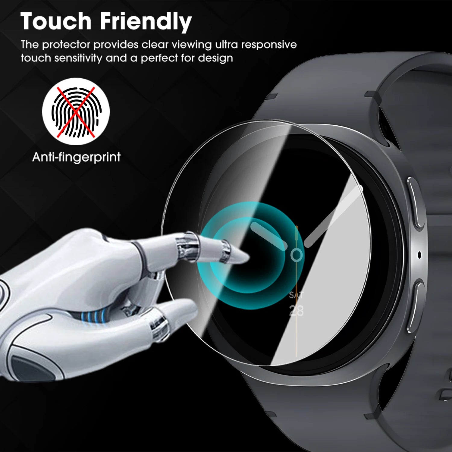 Tempered Glass Privacy Screen Protector for Samsung Galaxy Watch 8 40/44mm Watch8 Classic Anti-peeping Film for Watch Ultra 2025
