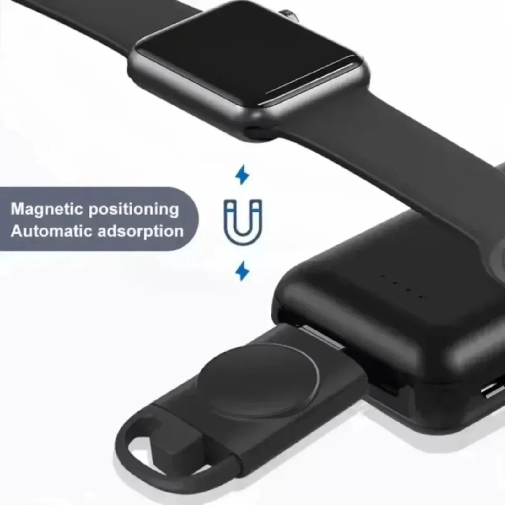 2 in 1 USB and Type C Ports Smart Watch Wireless Charger Pad For Apple Watch Series 11 10 9 8 7 6 5 4 3 SE Fast Charging Stand