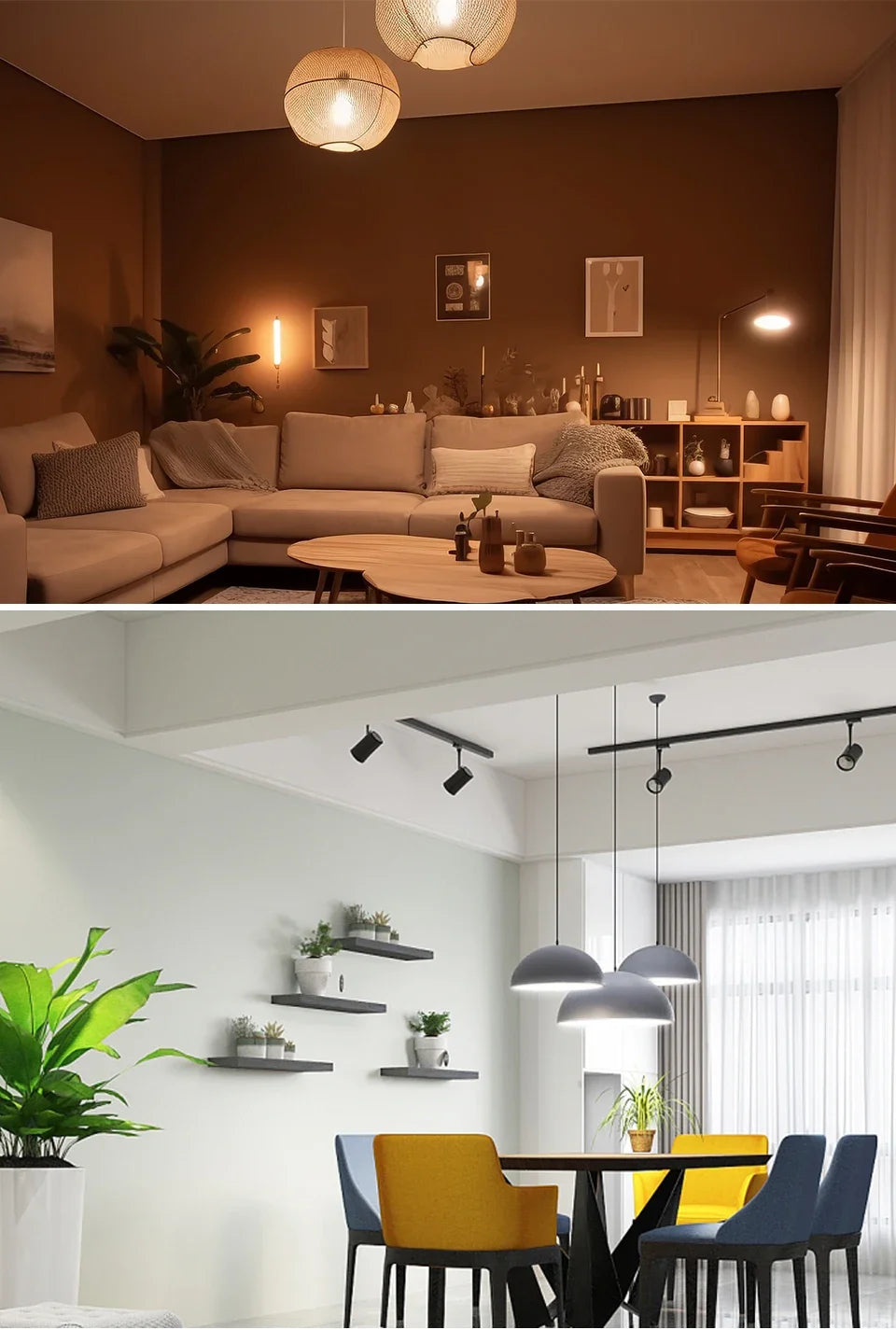 E27 WiFi Smart LED Light Bulbs 12W 15W 20W LED Lamp Dimmable Cozylife APP Control Home Lighting Support Alexa Google Assistant