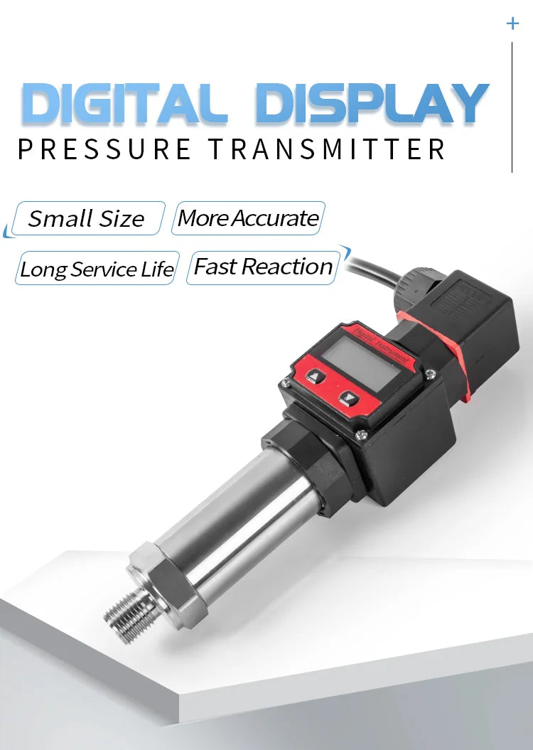 Digital Pressure Transducer 0-20Kpa 0-1Mpa 0-4Mpa Pressure Transmitter 4-20mA M20*1.5 Pressure Sensor 4-20mAPressure Transducer