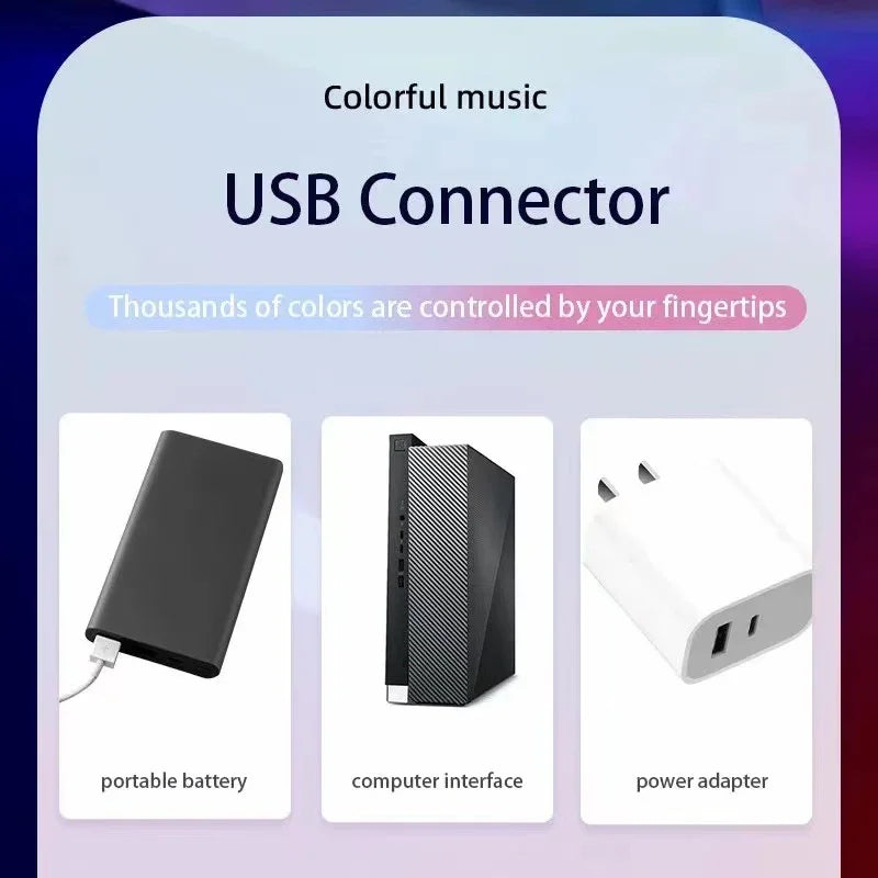 Music Sync LED Night Light Bars RGB Atmosphere Lamp With Remote Control For Gaming TV Bedroom Decoration Desktop Lamps