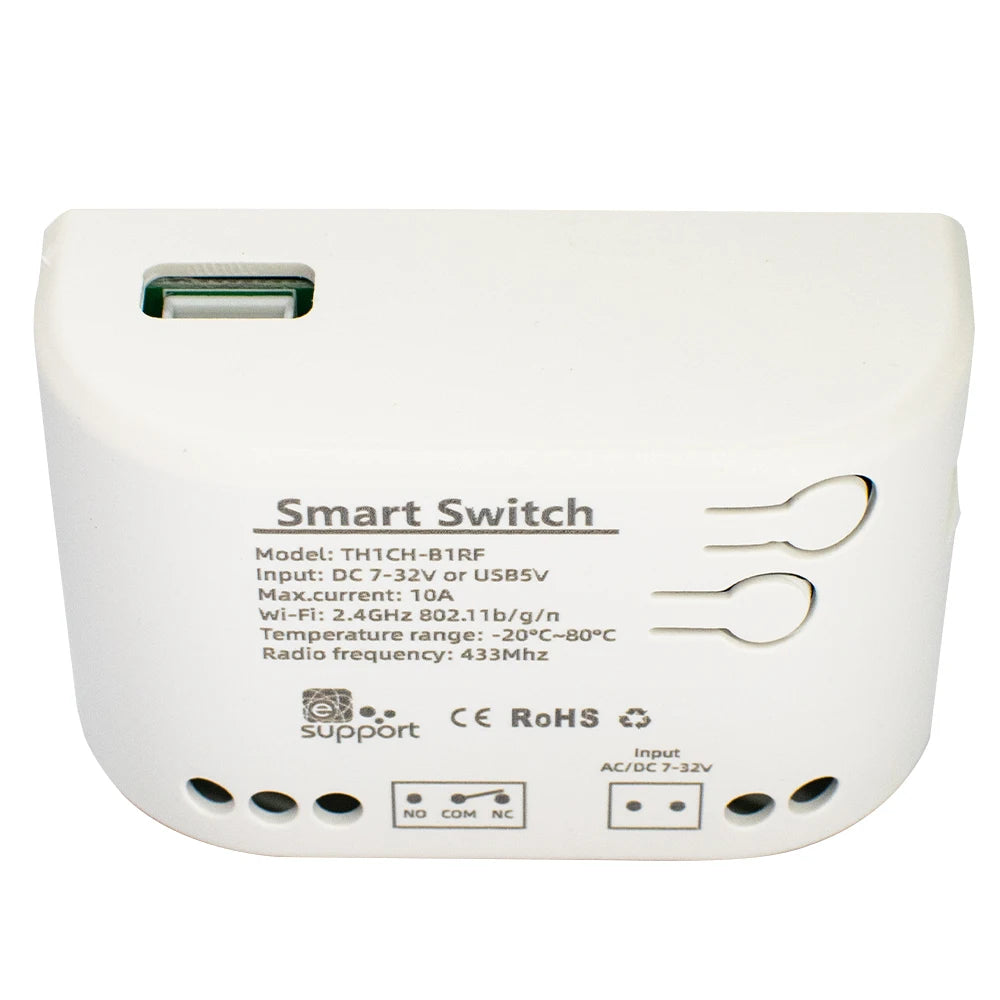 Smart Temperature Humidity Wifi Switch 10A 2000W Intelligent Monitoring Thermostat Compatible with Ewelink Alexa Google Home