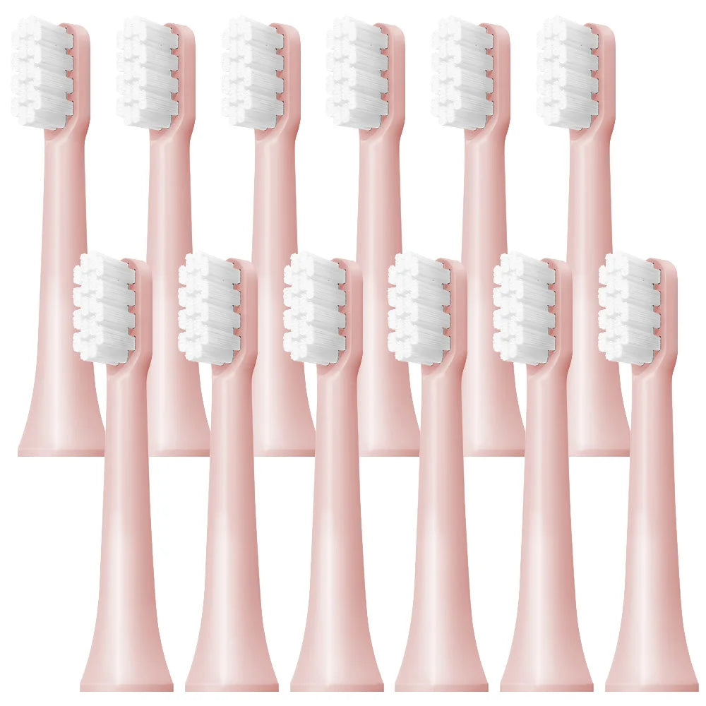 6/12Pcs Replacement Brush Heads For  MIJIA T100 Mes603 Electric Toothbrush Vacuum DuPont Soft Bristle Suitable Nozzles